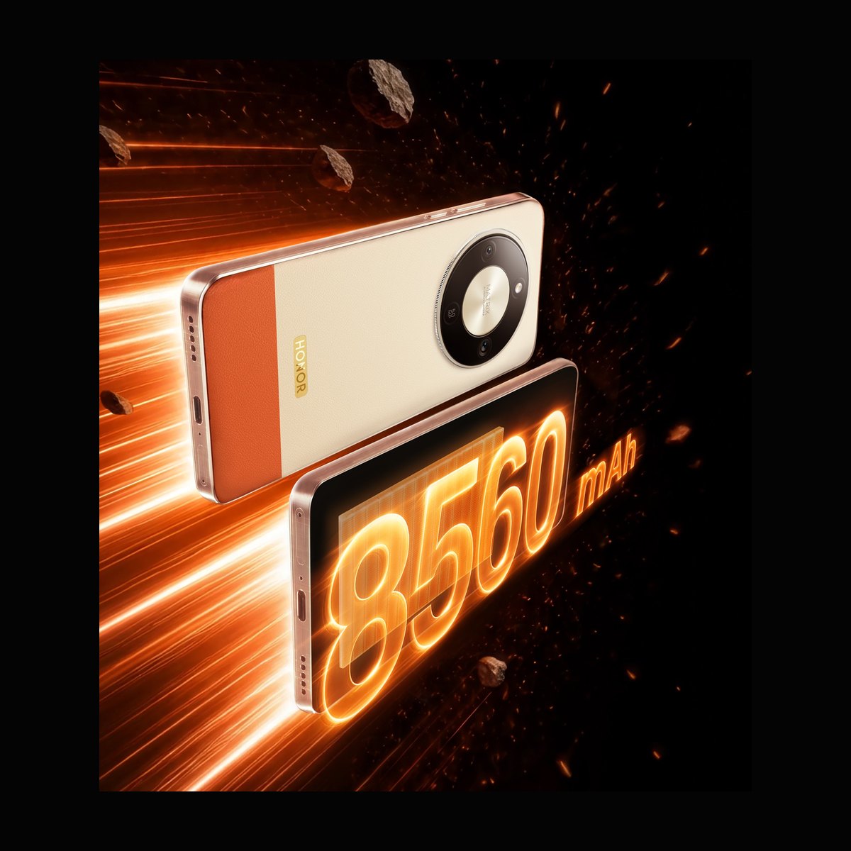 هاتف هونر Turbo من الأمام والخلف