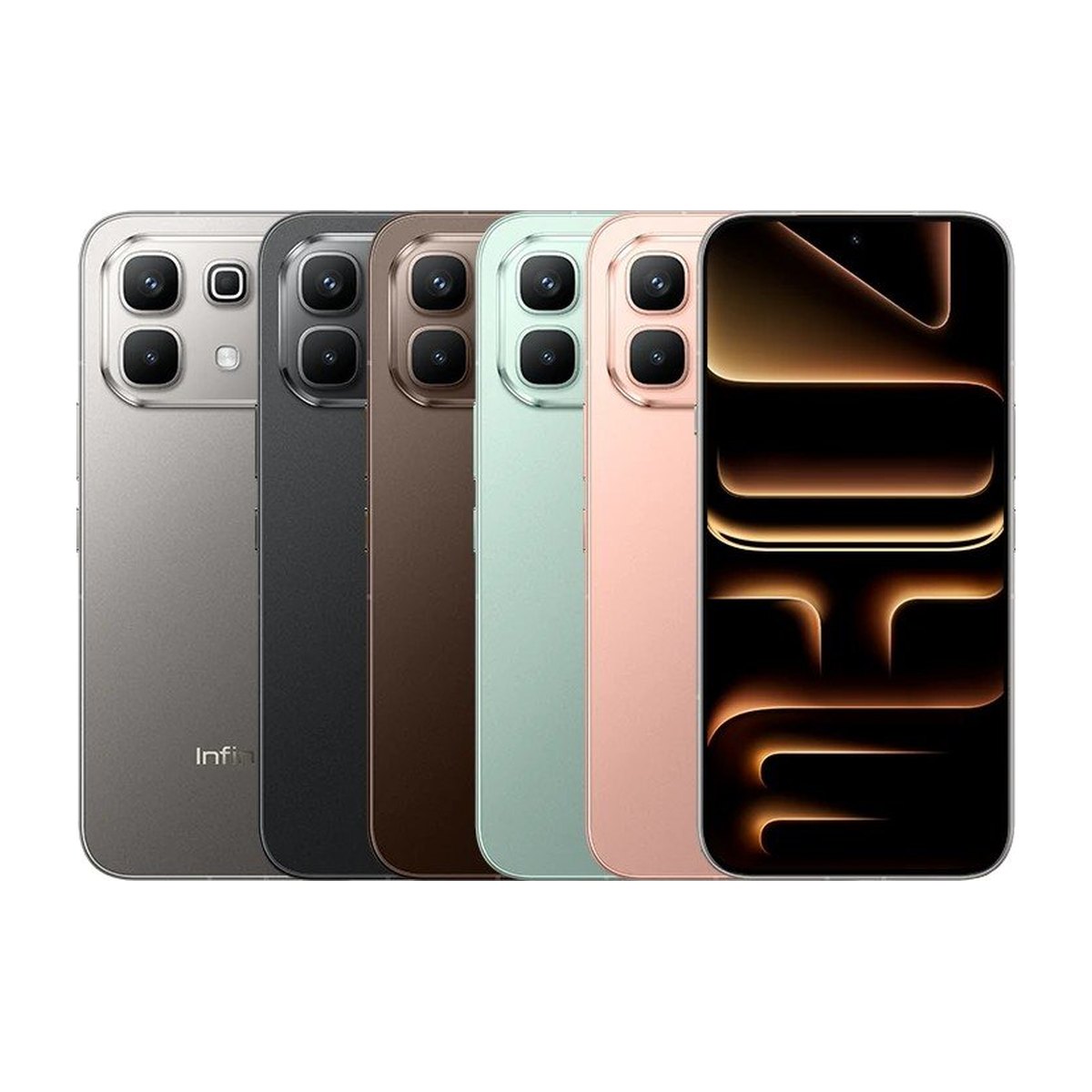 Infinix Note 60 in all its colors from the front and back